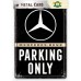 Mercedes - Parking Only - Metalna Razglednica